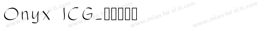 Onyx ICG字体转换